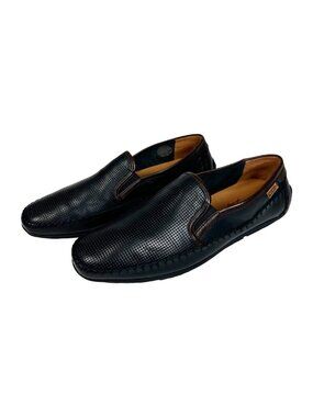 Pikolinos Conil M1S-3193C1 Mens Loafers Size 43 Black Brown Leather Slip On